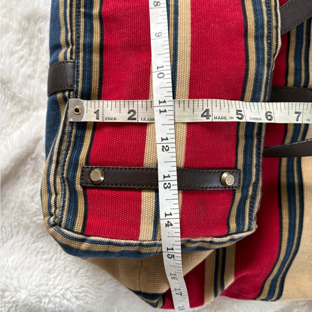 Talbots Stripes Large & Wallet Shoulder Tote Bag - Picture 6 of 8